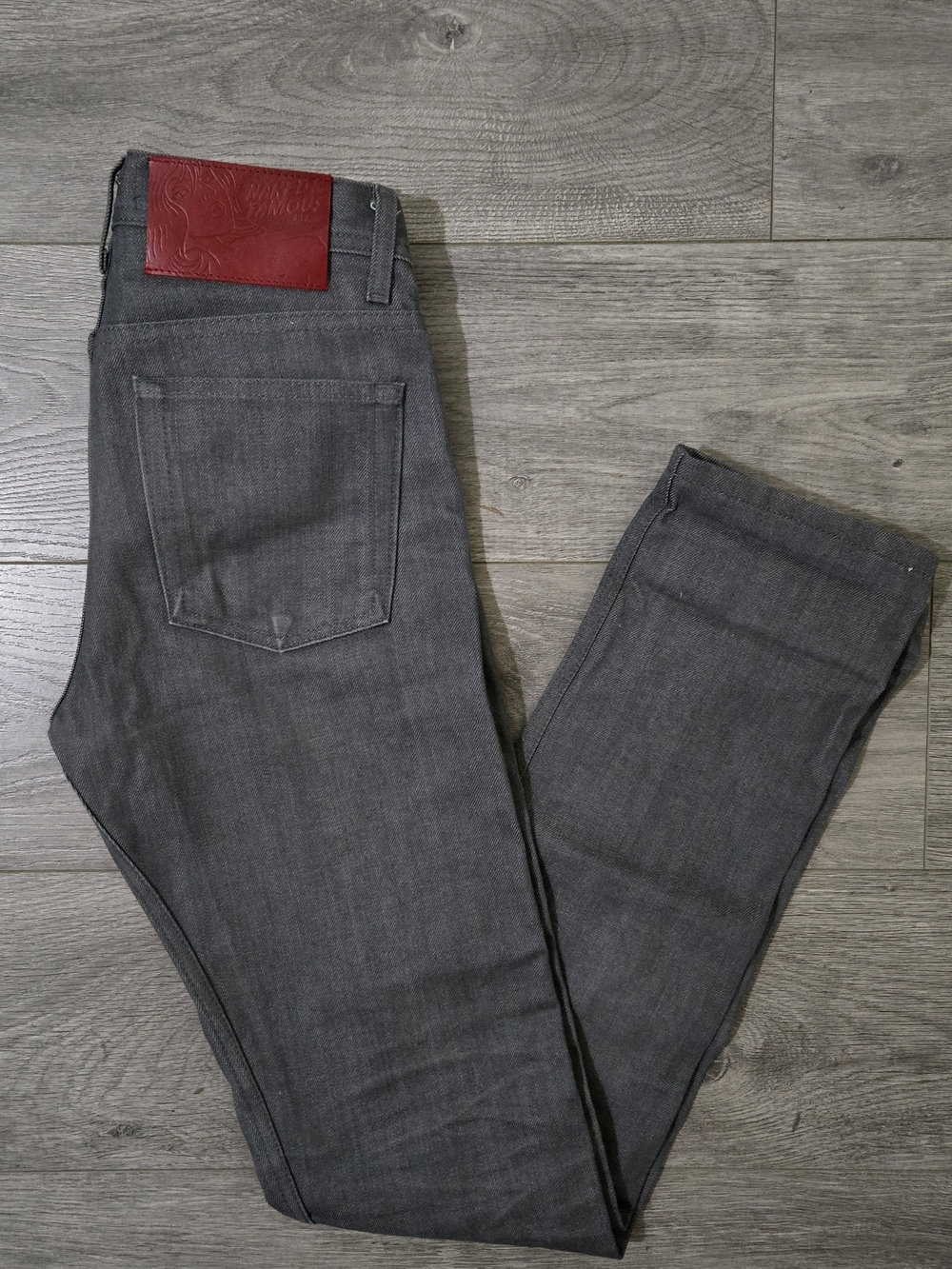 Naked and Famous Weird Guy Selvedge Jeans in Grey - Men's 29